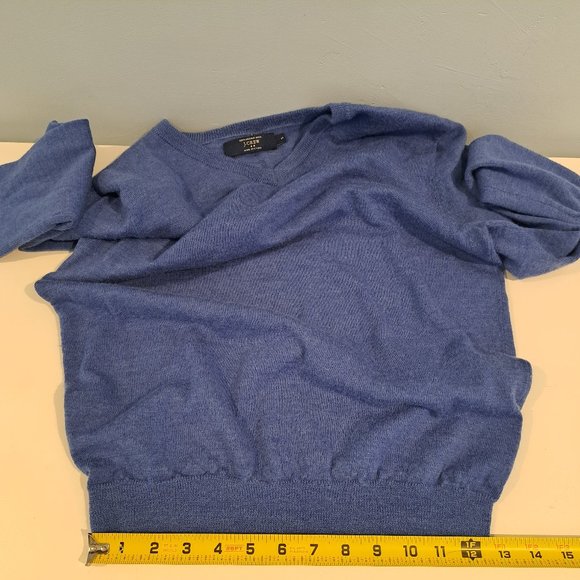 J. Crew 100% Merino Wool V-neck Men's Small Long Sleeve Sweater - Picture 10 of 13